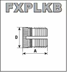 Inserto latón FX PLKB